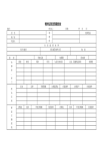特约店经营调查表word模板