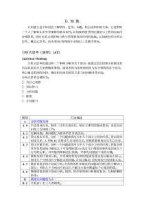 认知族模板