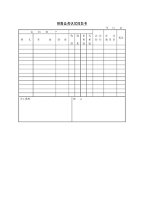 销售业务状况报告书word表格表单模板