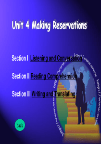 大学英语口语课件 Making Reservations