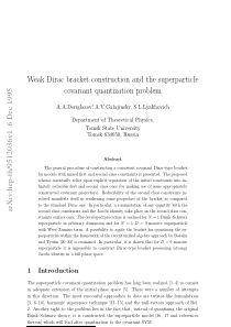 Weak Dirac bracket construction and the superparti