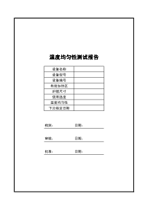 CQI-9-AMS-2750D炉温均匀性测试报告样表