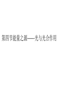 高一生物光与光合作用3高一生物课件