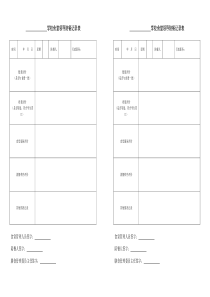 学校食堂领导陪餐记录表