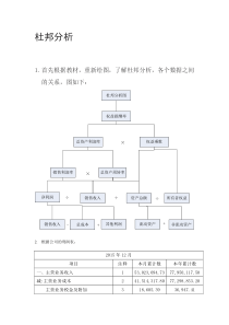 杜邦分析法分析
