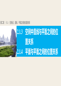 高一数学人教版A版必修二课件213214平面与平面之间的位置关系