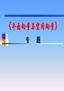 高三数学课件平面向量专题讲座高三数学课件