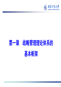 企业战略管理第一部分-第一章-战略管理理论体系的基本框架
