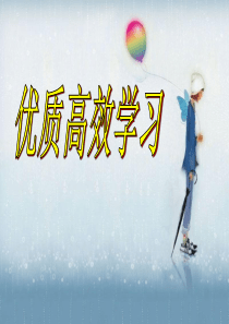 优质高效学习法-主题班会