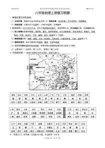 2018年泰州市地理会考复习纲要八年级上册