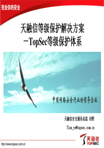 等级保护解决方案--田野-天融信安全服务总监