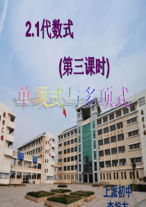 2.1代数式第三课时(沪科版)