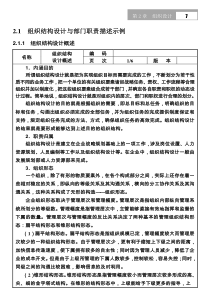 2.1和2.2组织机构和职位说明
