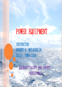 Lockout Tagout and Safety Procedures - Week 11