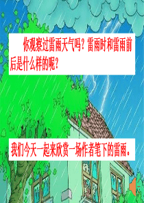 【统编版】二年级下册语文《16-雷雨》课件