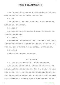 大熊猫的作文三年级下册