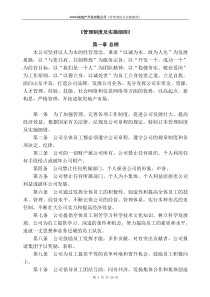 房地产公司管理制度(最新修改)