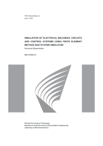 SIMULATION OF ELECTRICAL MACHINES, CIRCUITS AND  C