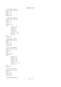 常用Verilog代码