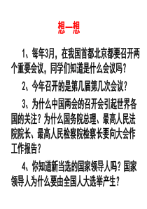 人民代表大会国家权力机关1高一政治课件