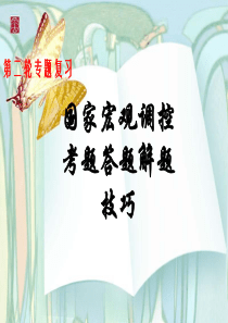 高三政治课件高考政治国家宏观调控专题复习高三政治课件