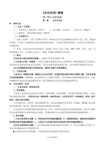 2017年文化生活提纲(最新)