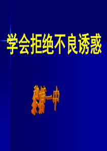 学会拒绝不良诱惑ppt