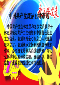 廉政准则新