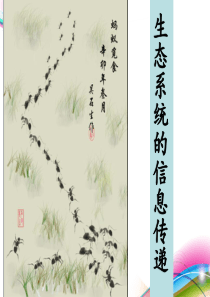 第5章第4节 生态系统的信息传递
