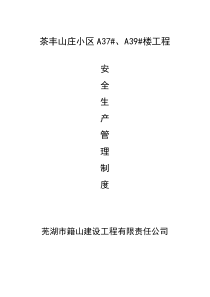施工现场安全生产管理制度