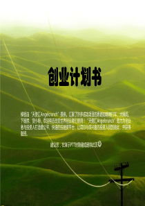 项目融资 创业计划书 PPT 模板 (华丽版)