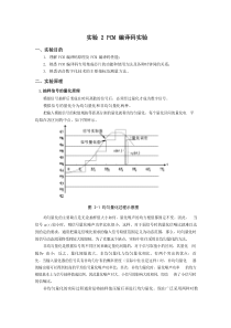 实验2、PCM实验