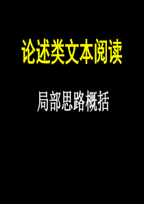 论述类文本思路对外公开课课件