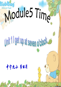 unit1 I get up at seven o’ clock