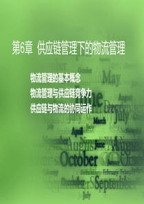 供应链管理第6章-SCM下物流管理
