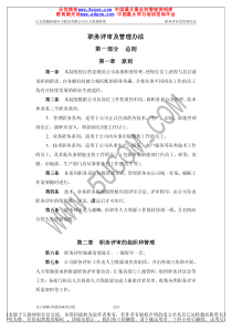 某某电子股份有限公司职务评审及管理办法