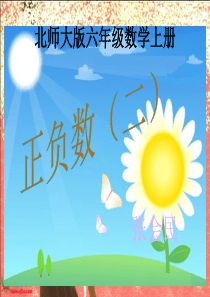 北师大版数学六年级上册《正负数(二)》课件