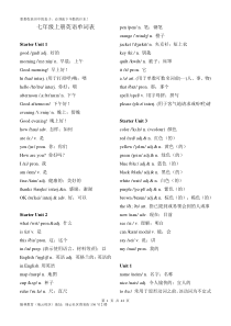 人教版初中英语单词全册(直接打印)