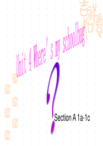 新目标英语七年级上册Unit4SectionA-1a-1c课件