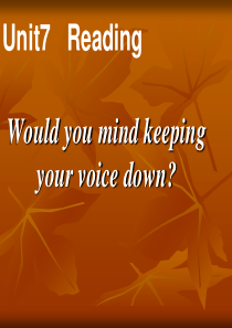 新目标英语八年级下unit7课件(reading)