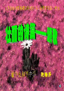 湘教版音乐七下第三单元壮丽的诗篇ppt课件2湘教版版初中音乐教学资源