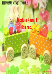 外研版三年级起点三年级上册Module4Unit1ItsredPPT课件3