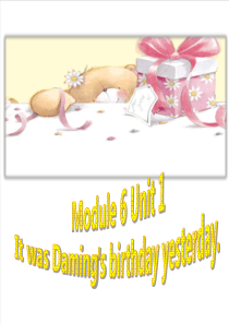 外研版六下M6U1小学英语教学资源