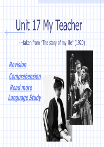 高三英语课件Unit17MyTeacher高三英语课件