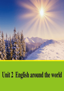 高中人教版英语必修一课件Unit2SectionCGrammar1