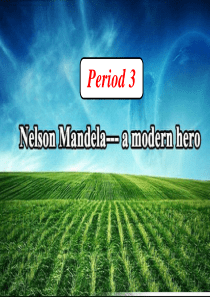 高中英语Unit5NelsonMandelaamodernheroperiod3课