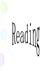 高二英语课件高二英语上学期unit1reading1高二英语课件