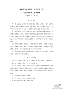 深圳市彩虹精细化工股份有限公司财务会计负责人管理制度(XXXX年10月