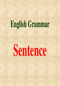 高考英语句子体系高三英语课件