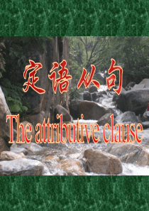 高考英语定语从句1高三英语课件